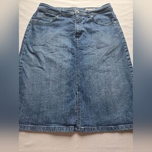 Chico's Blue Denim Pencil Skirt